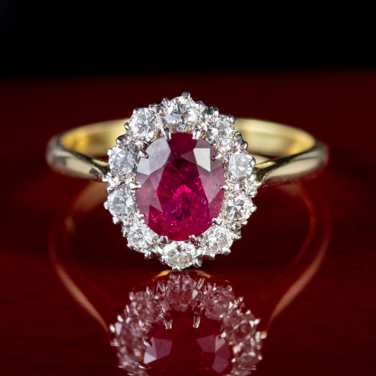 Ruby and Diamond Ring in 18ct Gold — Antique Jewellery Boutique | Vintage  Jewellery and Antique Jewellery Specialists